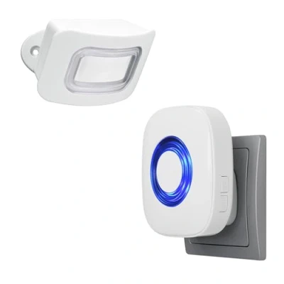 Image de PENTATECH Détecteur de Mouvement FD25 Blanc Jeu 82 DB 34112, Blanc/Bleu