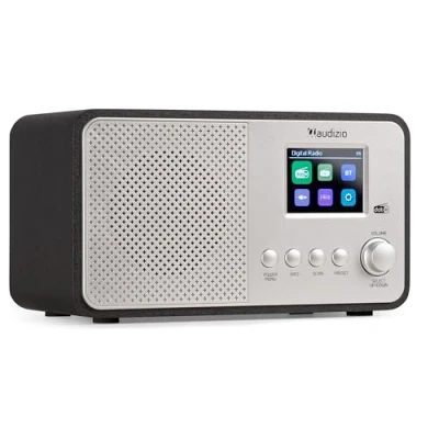 Image de Audizio Avio Radio DAB+ Bluetooth 5.0 Aluminium, 20 Stations Enregistrables, Écran Couleur 2,4&quot;