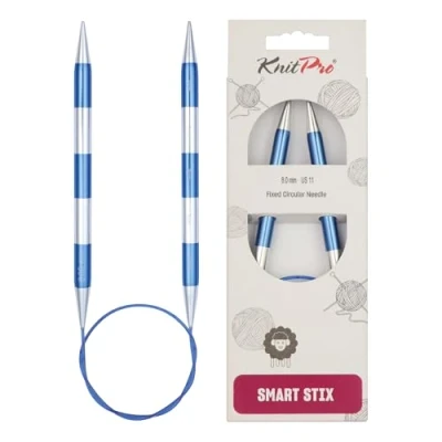 Image de KnitPro K42076 42076 SmartStix Aiguille à Tricoter Circulaire, métal, Multicolore, 60 cm, 8 mm, Coloré, 60cm, 8mm