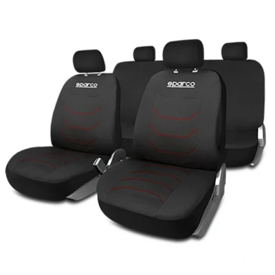 Image de SPARCO CORSA SPCS441RD Couverture de siège rouge/noir Polyester avant et arrière