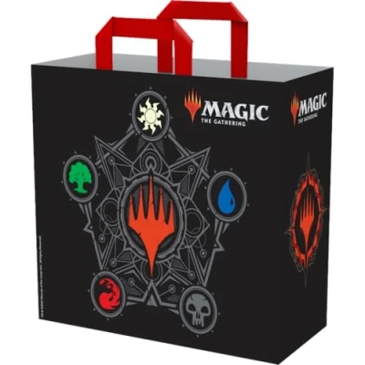 Image de Konix Magic The Gathering Sac cabas 40 x 45 20 cm Matière recyclée Motif 5 couleurs Noir