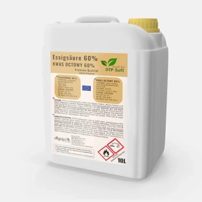 Image de 10 l d&#039;acide acétique 60% essence de vinaigre qualité supérieure litres acide 10l