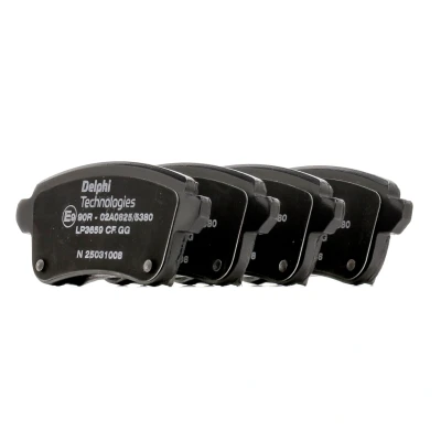 Image de DELPHI LP3659 Jeu de plaquettes frein non préparé pour indicateur d&#039;usure avec tôle anti bruit accessoires RENAULT: Megane 4