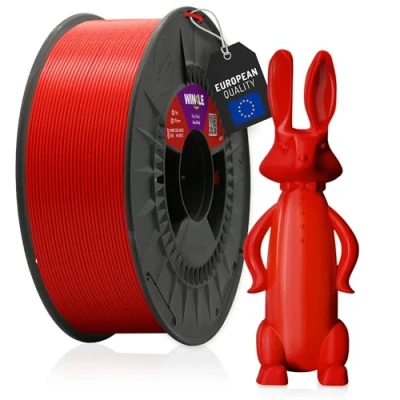 Image de WINKLE Filament PETG 1.75mm Rouge Diable pour Impression 3D, Bobine 1kg, Imprimante Matériaux d&#039;impression Précision Dimensionnelle +/ 0.05mm