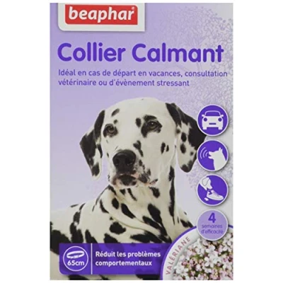 Image de BEAPHAR NO stress collier calmant à la Valériane pour chien Réduit le et les problèmes comportementaux sans dépendance ni somnolence 1 65 cm 4 semaines d&#039;action