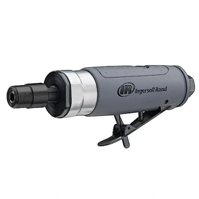 Image de Ingersoll Rand Meuleuse Droite Pneumatique 308B M, 6,5 mm (1/4&quot;), 25 000 tr/min et 0,33 CV, Roulements à Billes, Verrouillage de Sécurité, Outil Puissant Léger avec Boîtier en Composite
