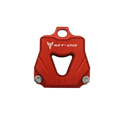 Image de LongGreat MT09 Clé Couverture Casquettes Moto Porte clés pour Yamaha FJ 09/XSR900/MT 09/FZ 09/MT 09 SP/MT Tracer 2014 2020 (Rouge, 1 élément)