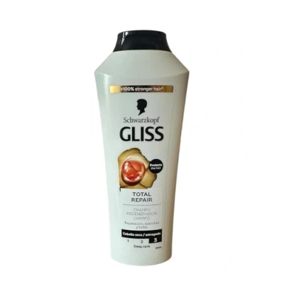 Image de Schwarzkopf Gliss Total Repair Shampooing réparateur pour cheveux secs et abîmés 400 ml