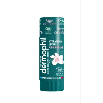 Image de Dermophil Stick Lèvres Bio Protection Goût Fleur de Tiaré