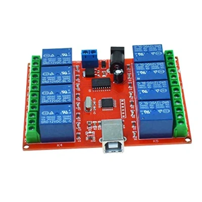 Image de Commutateur de contrôle USB 1/2/4/8 canaux 10 A PC Module relais commande d&#039;ordinateur programmable Pilote Contrôleur intelligent (12 V 8 canaux)