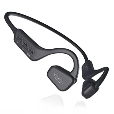 Image de Xoro KHB 35 Écouteurs Intra Auriculaires révolutionnaires Ouverts avec Batterie pour 8 Heures d&#039;écoute de Musique, Mains Libres, Bluetooth, idéal Les activités Plein air, éclaboussures et