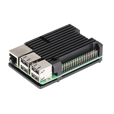 Image de ZkeeShop Boitier en Aluminium Compatible pour Raspberry Pi 3 Model B，Pi B+，Pi 2 B (ne Pas Inclure Board) (Without Fan)