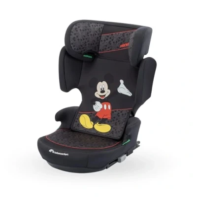 Image de Bebeconfort Disney RoadFix i Size, Siège Auto Rehausseur à Dossier, 3,5 12 ans (100 150cm), Mickey Mouse, Pliable, Léger (4,4 kg), 14 Positions d&#039;Appui tête, Rembourré, Authentic