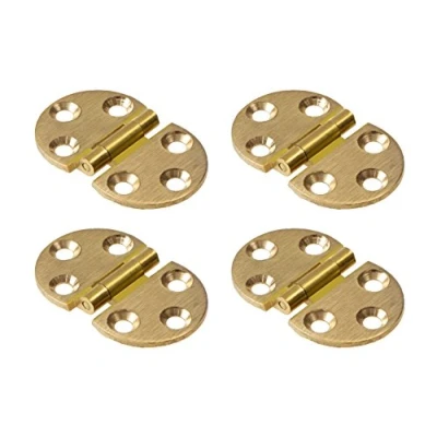 Image de Gedotec® de Charnière Rabat Meubles Attache Vissage Ferrure Pliable Vario pour Ouverture en Bois Laiton Mat Angle D&#039;Ouverture 270 à Visser , Lot 4