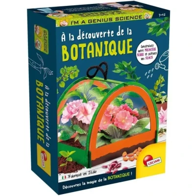 Image de Lisciani I&#039;m A Genius À la Découverte de Botanique Kit Jardinage pour Enfants dès 7 Ans Cultivez dans Une Serre Miniature Faire Pousser Ses Plantes Fabriqué en Italie