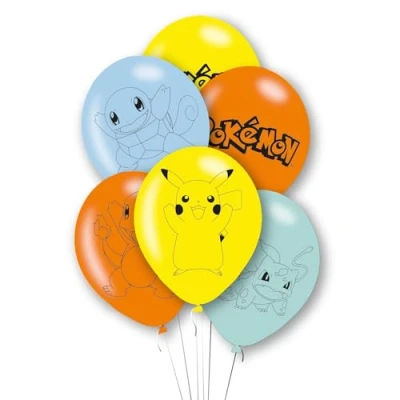 Image de Ballons Pokémon 28cm par 6 pièces