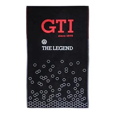 Image de BRISA VW Collection Serviette de Plage Sauna Tapis Bain en Design GTI (GTI The Legend/Noir)
