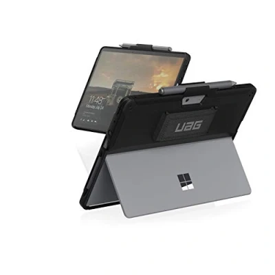 Image de Urban Armor Gear Scout Handstrap Case Etui pour tablette Microsoft Surface Go, Go 2, 3 25,4 cm (10) Coque arrière noir