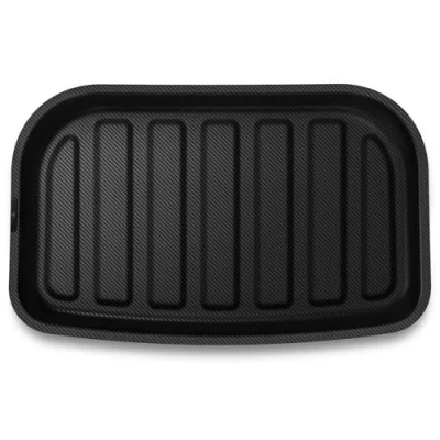 Image de Spigen Tesla Model Y Tapis de Rangement Coffre Arrière, Matériel XPE Résiste aux Chocs Protégeant Les Compartiments Internes, Finition Imperméable pour Carbone Edition