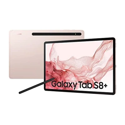 Image de Samsung Galaxy Tab S8+ Tablette Android 12,4&quot;, 256 Go de mémoire Interne, 8 RAM, Wi FI, avec S Pen, Rose doré, Garantie Fabricant 36 Mois