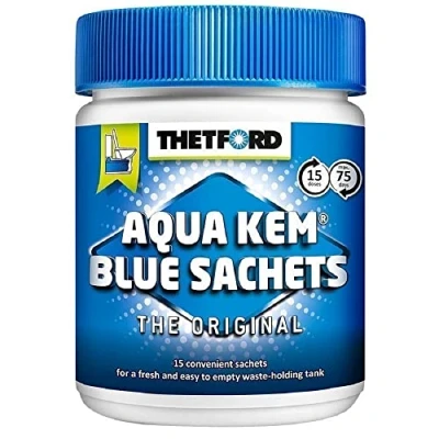 Image de Thetford Aqua Kem Blue Sachets 15 solubles pour WC chimiques