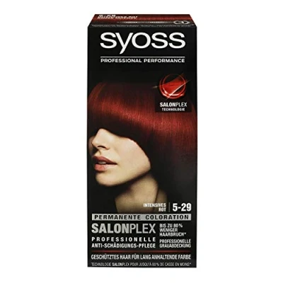 Image de Syoss Lot de 3 colorants pour cheveux Rouge intense 5 29 (3 x 115 ml)
