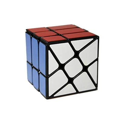 Image de OJIN YONGJUN YJ Moulin à Vent V2 3x3 Cube Roue Fenghuolun 3x3x3 Twisty Puzzle Lisse Magic Casse tête Jouets (Noir)