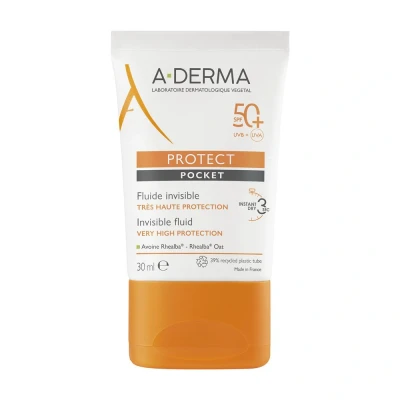 Image de A Derma Crème Protect Pocket Fluide Invisible Spf50+ 30 ml