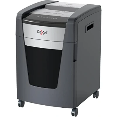 Image de Rexel XP420+ Destructeur de Documents Coupe Croisée, Sécurité P4, Capacité 23 21 Feuilles (70 80 g/m²), Corbeille Amovible 60 Litres, Technologie Anti Bourrage, Noir, Gamme Momentum Extra, 2021421XEU