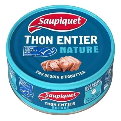 Image de SAUPIQUET Thon Entier Nature Msc 112G Lot De 4 Livraison Gratuite