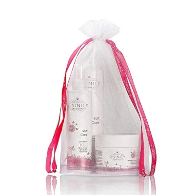 Image de D.VINITY Soft Care. Routine pour Cheveux Sensibles Sans Sulfates ni Parabènes. Coffret Capillaire Cadeau Femme avec Shampooing, Masque et Après shampooing.