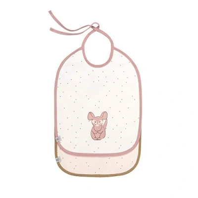 Image de LÄSSIG Baby Kleinkind Lätzchen Medium wasserabweisend zum Binden 2 Stk./Medium Bib About Friends Chinchilla, rosa, 1311015329