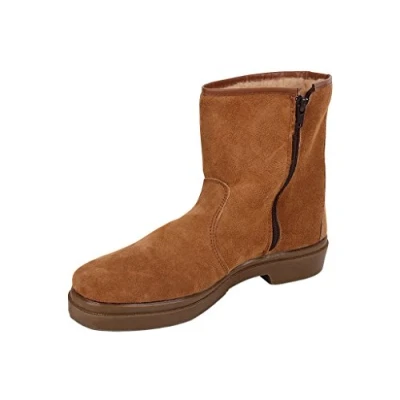 Image de Bote en Cuir Avec Fermeture Éclair Modèle Carona Pointure 43 Couleur Marron Semelle Caoutchouc