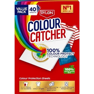 Image de Colour Catcher Complete Action+ Feuilles de Linge Aide à prévenir les Couches Couleur et Protège la Luminosité 40