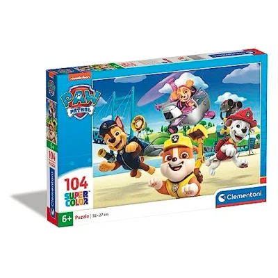 Image de Clementoni 27265 Puzzle Pat&#039; Patrouille 104 Pièces Jeu Educatif, de Réflexion et Patience Image Qualité 38 x 27 Cm À Partir 6 ans