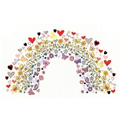 Image de Bothy Threads Kit de broderie au point croix Arc en ciel