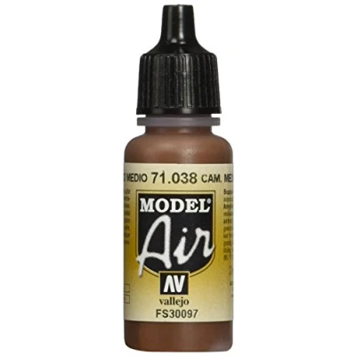 Image de Vallejo Model Air Flacon de peinture acrylique 17 ml Camouflage Medium Brown