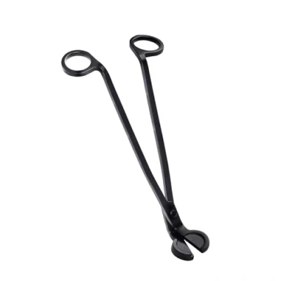 Image de NANAOUS Coupe Meche Bougie Mèche en Acier Inoxydable, Ciseaux à Mèche, Lampe Huile, Accessoire de Atteint Profondément Les Bougies et Empêche l&#039;Accumulation Suie (Noir)