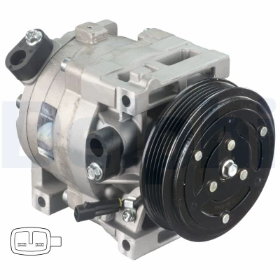 Image de DELPHI CS20402 compresseur De Climatisation Scroll 86cc PAG 56 avec huile FIAT: Doblo I Cargo, Barchetta, Punto II 3/5 portes