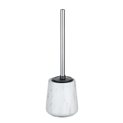 Image de WENKO Brosse WC Adrada céramique Porte avec en Silicone Blanc