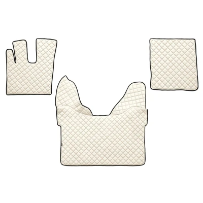 Image de F CORE FL25 CHAMP Ensemble de tapis sol Similicuir avant 3 blanc ivoire