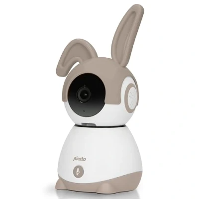 Image de Alecto SMARTBABY10BE Babyphone Wi FI avec caméra, Blanc/Taupe