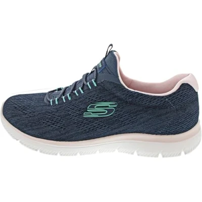 Image de Skechers Femme Summits Fun Flare Baskets, Bleu Marine, 37.5 EU