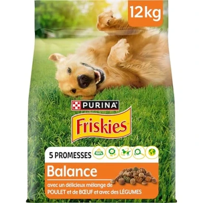 Image de FRISKIES Croquettes Chien Balance Poulet Légumes 12KG