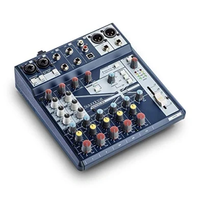 Image de Soundcraft Notepad 8FX Console de mixage analogique petit format avec E/S USB et effets Lexicon