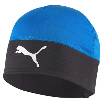 Image de Puma Mixte enfant Teamliga Beanie Jr Bonnet, Electric Blue Lemonade Black, FR : Taille unique (Taille Fabricant OSFA) EU