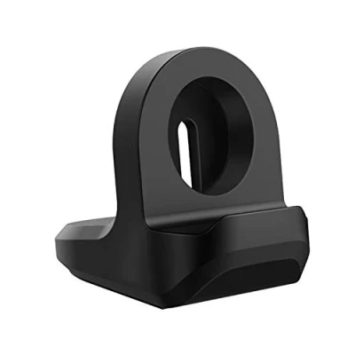 Image de MoKo Support de Chargeur Compatible avec Samsung Galaxy Watch 4/4 Classic/Galaxy 3/Galaxy Active 1/2, Chargement Portable Base Antidérapante Station d&#039;accueil, Noir