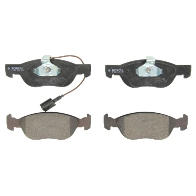 Image de BOSCH 0 986 424 593 Jeu de plaquettes frein Low Metallic avec palpeur d&#039;usure intégré tôle anti bruit, clip piston FIAT: BRAVO 1