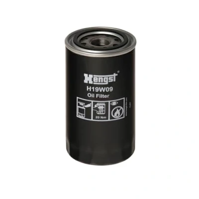 Image de HENGST FILTER H19W09 Filtre à huile M26x1,5 vissé