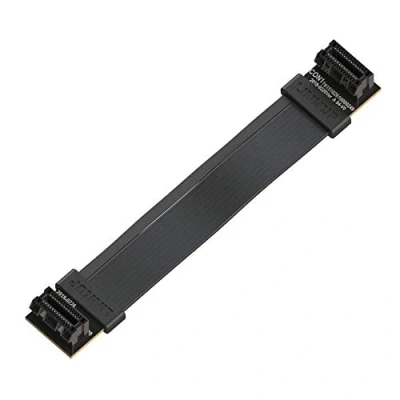 Image de LINKUP Flexible SLI Bridge GPU Cable Extreme High Speed Technology Premium Shielding 85 ohm Design for NVIDIA GPUs Graphic Cards┃Not Compatible with AMD Or RTX 2000/3000 [10cm]